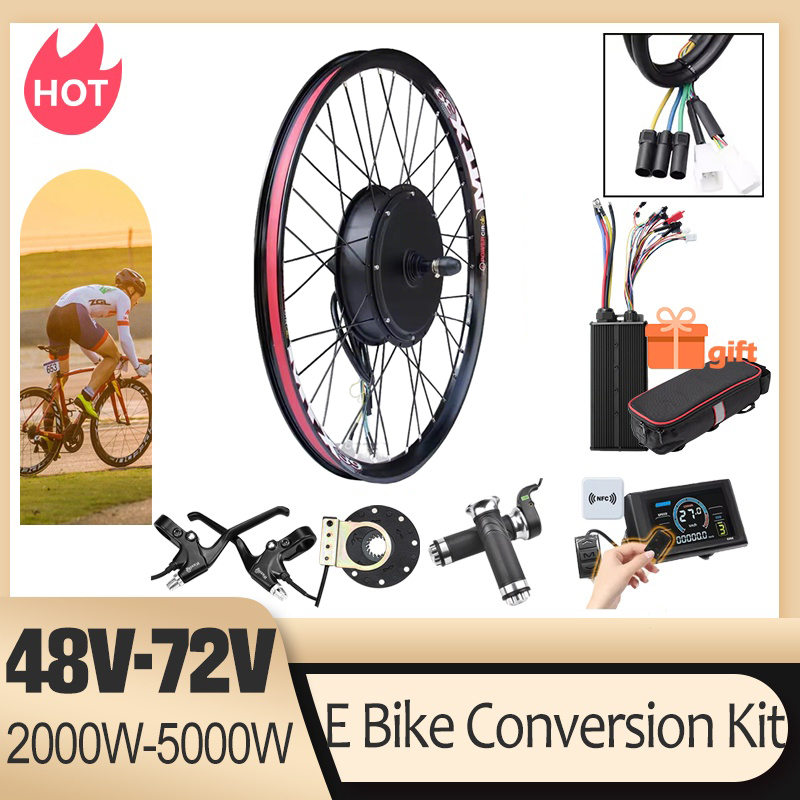 Ebike Conversion Kit 72V 3000W - 72V 5000W E-bike conversiekit borstelloze tandloze