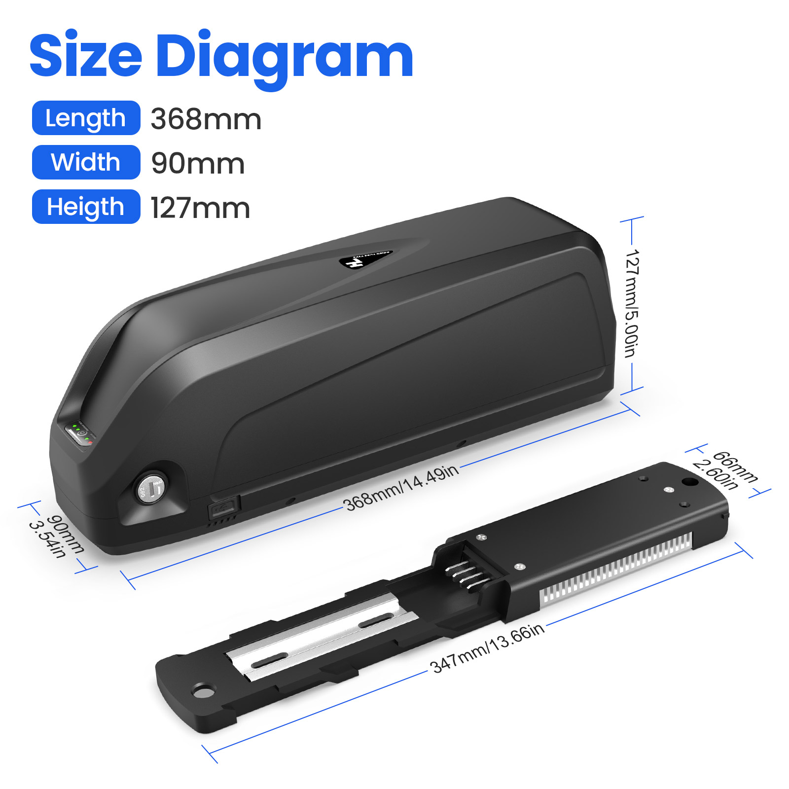 E-bike accu 21700 Hailong Poll - Ebike Battery 48V 20Ah Hailong recensie en prijs