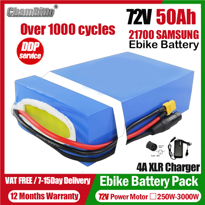 Elektrische fietsbatterij 72V  - Electric Bicycle Battery 72V 30Ah recensie en prijs