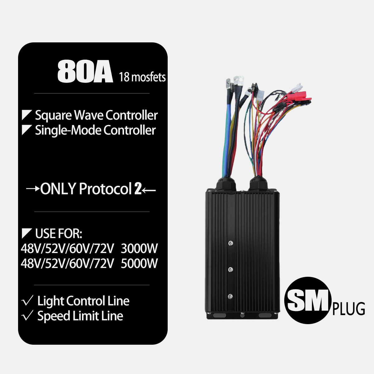 3000W MTX39 E-bike ombouwkit 7 - Ebike Conversion Kit 72V 3000W recensie en prijs