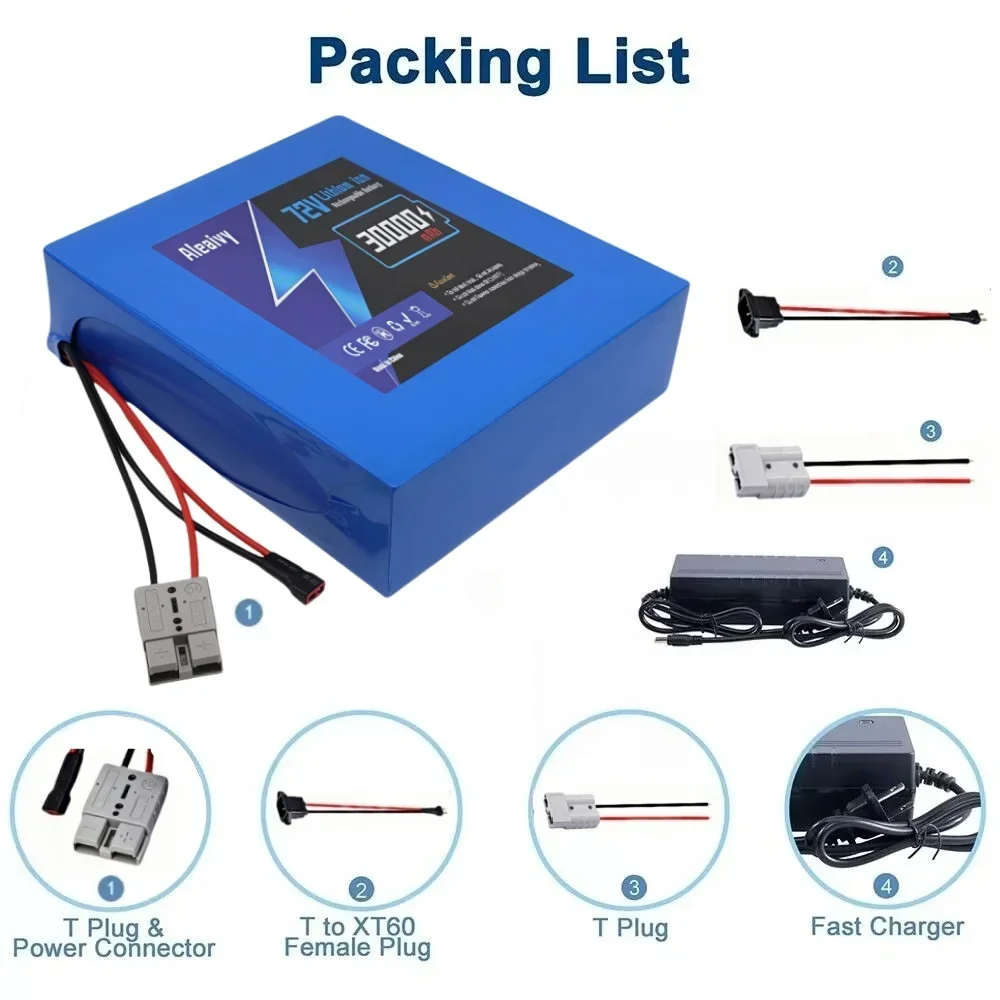 72V 30Ah High Power Snel Oplad - Electric Bicycle Battery 72V 30Ah recensie en prijs
