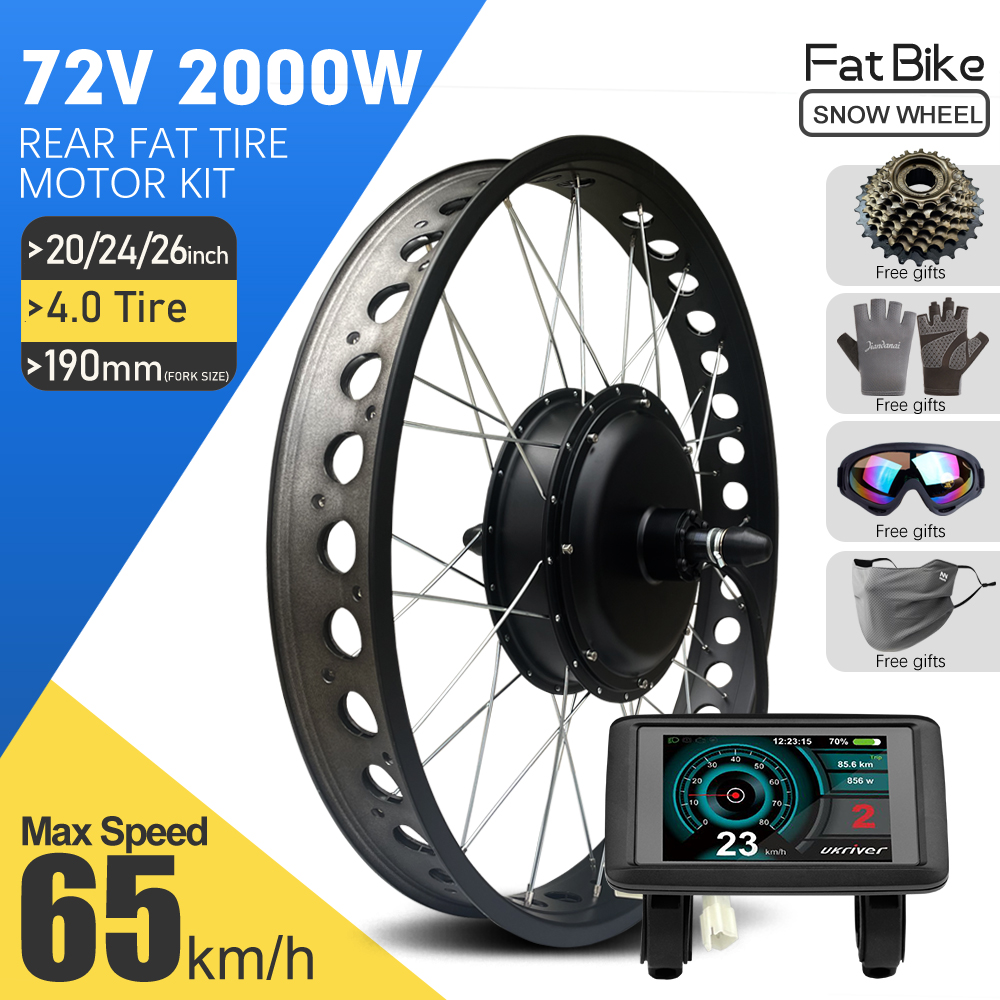 E-bike conversiekit 72V 2000W  - Fat Tire Ebike Conversion Kit 2000W recensie en prijs